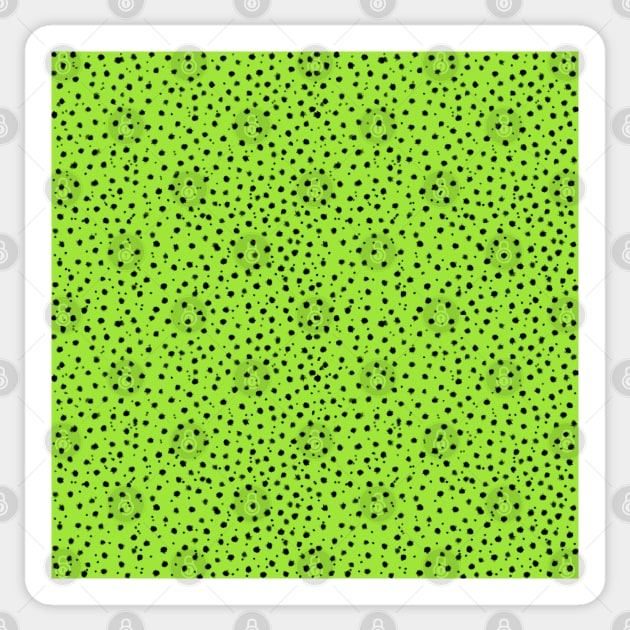 Cheetah Pattern on Lime Sticker by ButterflyInTheAttic